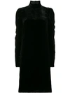 ULLA JOHNSON VELVET TURTLENECK DRESS