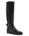 TORY BURCH WOMEN'S BROOKE ROUND TOE LEATHER RIDING BOOTS,51529