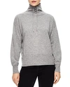 SANDRO TOM LACE-UP TURTLENECK SWEATER,S2826H