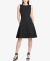 DKNY STUDDED FIT & FLARE DRESS, CREATED FOR MACY'S