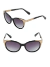 BALMAIN Metallic 53MM Oval Sunglasses,0400099277100