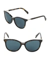 BALMAIN 55MM BUTTERFLY SUNGLASSES,0400099277291