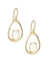 IPPOLITA Rock Candy® Small Mother-Of-Pearl Doublet & 18K Yellow Gold Oval Earrings,0400099865850