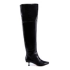 SERGIO ROSSI SERGIO ROSSI LEATHER KNEE HIGH BOOTS