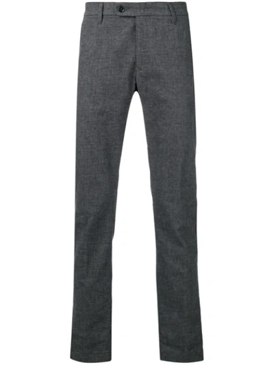 Al Duca D'aosta Melange Knit Style Trousers In Grey