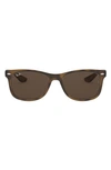 Ray Ban Junior 48mm Wayfarer Sunglasses In Havana Solid