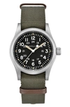 HAMILTON KHAKI FIELD MECHANICAL NATO STRAP WATCH, 38MM,H69439931