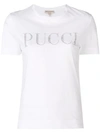 EMILIO PUCCI CRYSTAL EMBELLISHED LOGO T-SHIRT