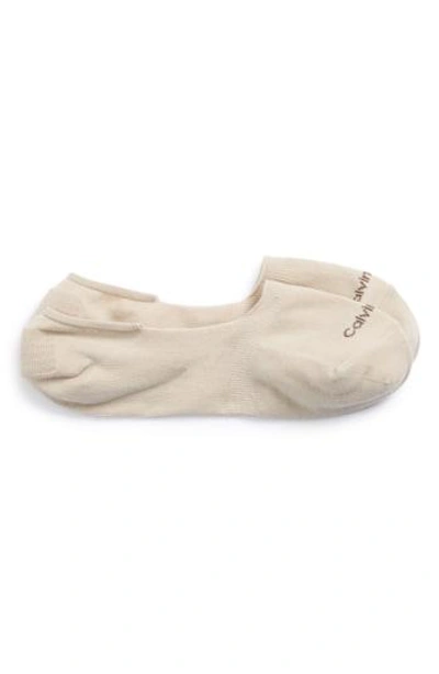 Calvin Klein No Show Liner Socks In Sand