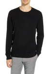 Jcrew Cotton & Cashmere Pique Crewneck Sweater In Black