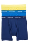 Calvin Klein 3-pack Boxer Briefs In Sunbeam/ Skyview/ Satellite