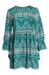 GLAMOROUS PAISLEY SMOCK DRESS,CK5063X