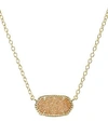 Kendra Scott Elisa Drusy Necklace, 15 In Gold/ Sand