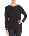 ELIE TAHARI LAEL EMBELLISHED MERINO WOOL SWEATER,EN6XH518