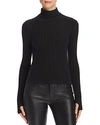 ENZA COSTA RIBBED TURTLENECK TOP,88R3294