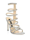 SERGIO ROSSI Crystal-Embellished Gladiator Sandals,0400099608562