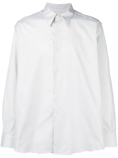 Raf Simons Oversized Check Print Shirt - 白色 In White