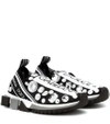 DOLCE & GABBANA SORRENTO EMBELLISHED SNEAKERS,P00344834