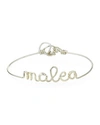 ATELIER PAULIN PERSONALIZED 10-LETTER WIRE BRACELET, SILVER,PROD143360002