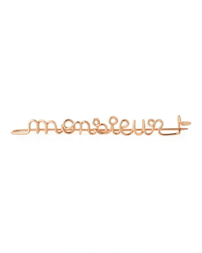 ATELIER PAULIN PERSONALIZED 15-LETTER WIRE BROOCH, ROSE GOLD FILL,PROD143370010