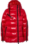 MONCLER LIRIOPE HOODED QUILTED GLOSSED-SHELL DOWN JACKET