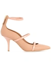 MALONE SOULIERS ANKLE STRAP PUMPS