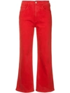 3X1 SHELTER WIDE LEG CROPPED JEANS