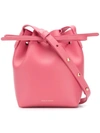 Mansur Gavriel Pink Saffiano Mini Bucket Bag
