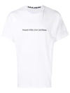 FAMT F.A.M.T. RESELLING PRINT T-SHIRT - WHITE