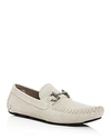Ferragamo Parigi Gancini Bit Suede Driver Moccasins In Sand
