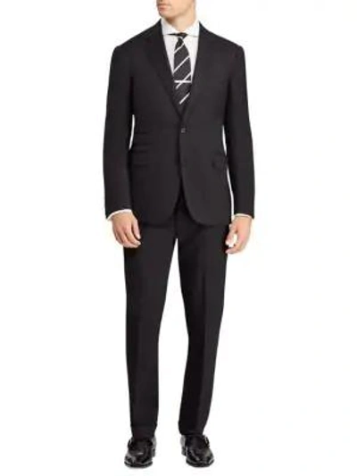 Ralph Lauren Anthony Wool Serge Two-piece Suit In Black