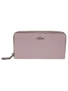 COACH LOGO PLAQUE ZIP AROUND WALLET,10742201