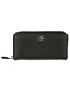 COACH LOGO PLAQUE ZIP AROUND WALLET,58059-LIBLK