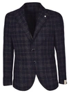 LUIGI BIANCHI MANTOVA Luigi Bianchi Mantova Single Breasted Blazer,10742587