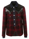 Dsquared2 Tartan Sequin Jacket In Multicolor