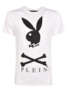 PHILIPP PLEIN X PLAYBOY CRYSTAL LOGO T-SHIRT,10742684