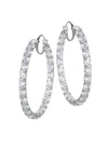 ADRIANA ORSINI Cubic Zirconia Hoop Earrings