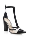 GIANVITO ROSSI Transparent Leather Point-Toe Booties