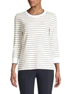 LAFAYETTE 148 Delma Striped Knit Sweater