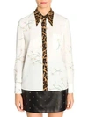 MIU MIU Daisy & Leopard Button-Down Shirt