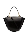 Wandler Mini Hortensia Leather Shoulder Bag In Black