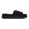 Y/PROJECT Y/PROJECT BLACK UGGS EDITION SHEARLING SLIDES