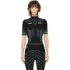 OFF-WHITE OFF-WHITE BLACK KNITTED ACTIVE BODYSUIT