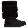 Y/PROJECT BLACK UGGS EDITION LAYERED BOOTS