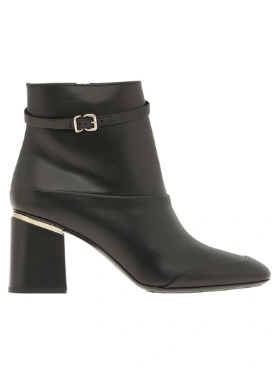Tod's Leather Ankle Boot In Black