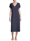 Natori Zen Floral Lace Nightgown In Blue