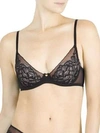 Natori Flora Underwire Bra In Black Lt Mocha