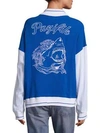 KOZA Colorblock Shark Varsity Cotton Jacket
