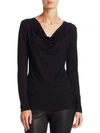 MAJESTIC Soft Touch Cowlneck Top