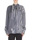 HAIDER ACKERMANN Striped Button-Front Silk Blouse